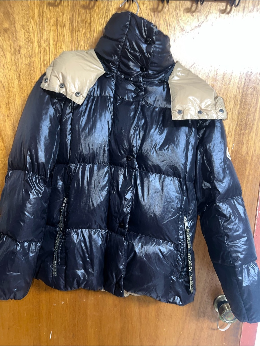 Moncler parana goose down puffer in black